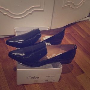 New Calvin Klein Elin Patent flats